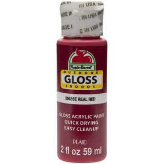 Apple Barrel Gloss Acrylic Indoor & Outdoor Paint - Real Red