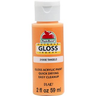 Apple Barrel Gloss Acrylic Indoor & Outdoor Paint - Tangelo