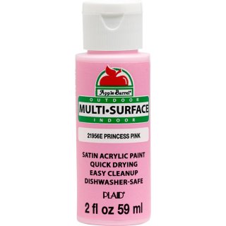 Apple Barrel Indoor and Outdoor Multi-Surface Satin Paint - Princess Pink
