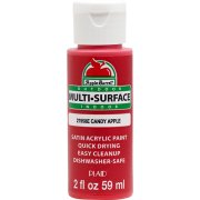 Apple Barrel Indoor and Outdoor Multi-Surface Satin Paint - Candy Apple