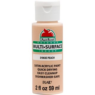 Apple Barrel Indoor and Outdoor Multi-Surface Satin Paint - Peach