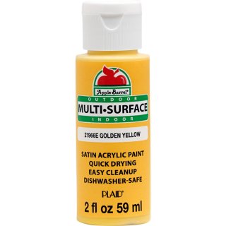 Apple Barrel Indoor and Outdoor Multi-Surface Satin Paint - Golden Yellow