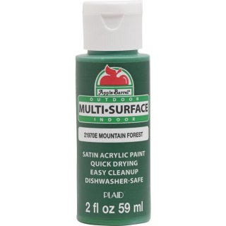 Apple Barrel Indoor and Outdoor Multi-Surface Satin Paint - Mountain Forest