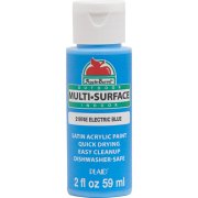 Apple Barrel Indoor and Outdoor Multi-Surface Satin Paint - Electric Blue