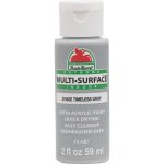 Apple Barrel Indoor and Outdoor Multi-Surface Satin Paint - Timeless Gray