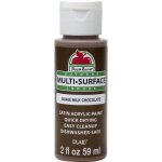 Apple Barrel Indoor and Outdoor Multi-Surface Satin Paint - Milk Chocolate