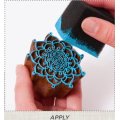 Plaid Fabric Creations Block Printing Stamp - Small Basket Weave