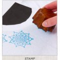 Plaid Fabric Creations Block Printing Stamp - Small Basket Weave