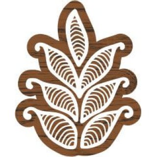 Plaid Fabric Creations Block Printing Stamp - Small Fern