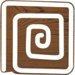 Plaid Fabric Creations Block Printing Stamp - Small Square Spiral