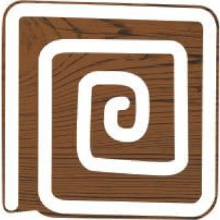 Plaid Fabric Creations Block Printing Stamp - Small Square Spiral