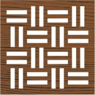Plaid Fabric Creations Block Printing Stamp - Small Basket Weave