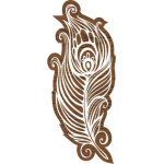 Plaid Fabric Creations Block Printing Stamp - Border Feather