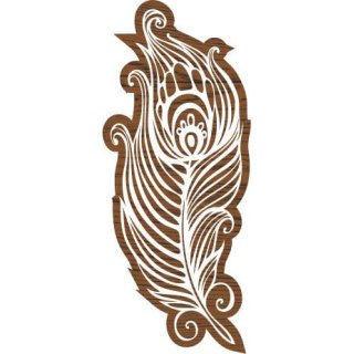 Plaid Fabric Creations Block Printing Stamp - Border Feather