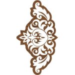 Plaid Fabric Creations Block Printing Stamp - Border Baroque