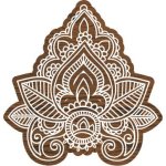 Plaid Fabric Creations Block Printing Stamp - Medium Indian Leaf
