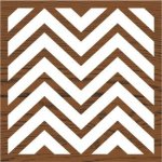 Plaid Fabric Creations Block Printing Stamp - Medium Chevron