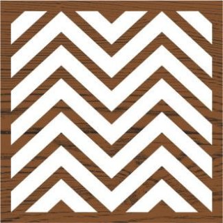 Plaid Fabric Creations Block Printing Stamp - Medium Chevron