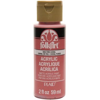 FolkArt Premium Acrylic Paint - Fire Coral
