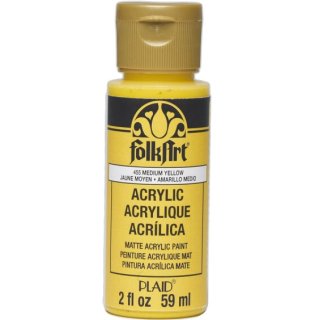 FolkArt Premium Acrylic Paint - Medium Yellow