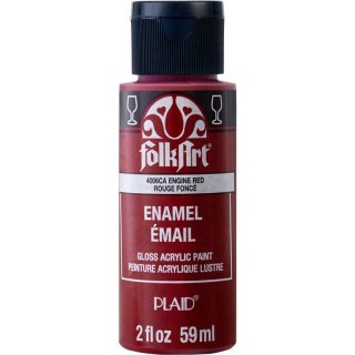 FolkArt Enamel Gloss Acrylic Paint - Engine Red