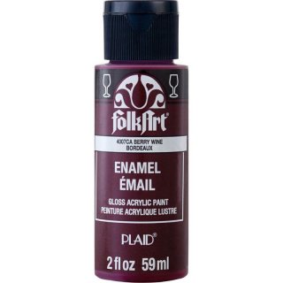 FolkArt Enamel Gloss Acrylic Paint - Berry Wine