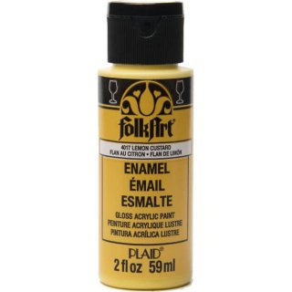 FolkArt Enamel Gloss Acrylic Paint - Lemon Custard