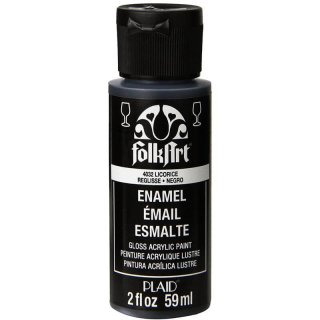FolkArt Enamel Gloss Acrylic Paint - Licorice
