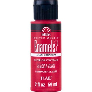 FolkArt Enamel Gloss Acrylic Paint - Lipstick Red