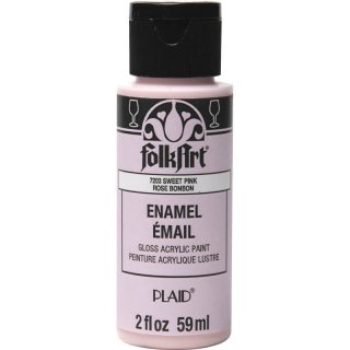 FolkArt Enamel Gloss Acrylic Paint - Sweet Pink