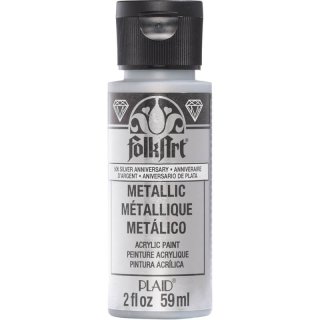 FolkArt Metallic Paint - Silver Anniversary