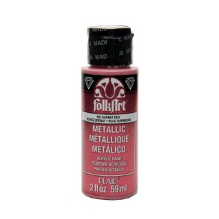 FolkArt Metallic Paint - Garnet Red