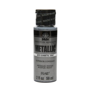 FolkArt Metallic Paint - Gunmetal Gray