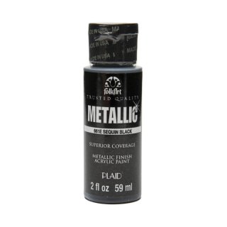 FolkArt Metallic Paint - Sequin Black
