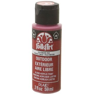 FolkArt Outdoor Paint - Engine Red