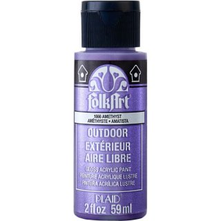 FolkArt Outdoor Metallic Paint - Amethyst