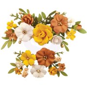 Prima Autumn Sunset Flowers - Falling Leaves
