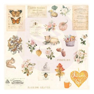 Prima Autumn Sunset - Cardstock Ephemera 1