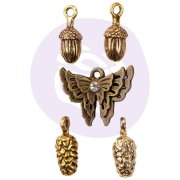 Prima Autumn Sunset - Metal Charms 5 Pk