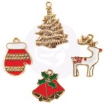 Prima Christmas in the Country - Enamel Charms 4 Pk