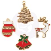 Prima Christmas in the Country - Enamel Charms 4 Pk