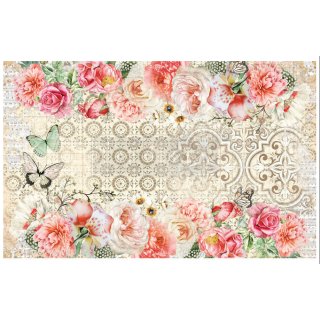 Prima Re-design Decoupage Decor Tissue Paper 19x30 Inches - Living Coral