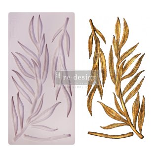 Prima Re-design Decor Mould - Simple Greenery 5 x 10 Inches