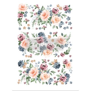 Prima Re-design Decor 24x35 Inch Transfer - Watercolor Bloom