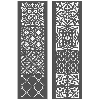 Prima Re-design Stencils 26x8 Inches 2pk - Arabesque