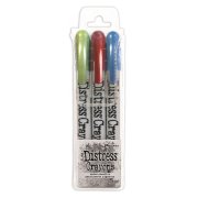 Tim Holtz Distress Pearl Crayons - Holiday Set 3