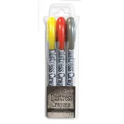Tim Holtz Distress Pearl Crayons - Halloween Set 3
