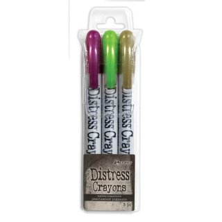 Tim Holtz Distress Pearl Crayons - Halloween Set 4