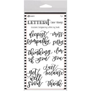 Ranger Letter It Clear Stamps - Occasions