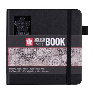Sakura Sketch Notebook 12x12cm - Creme White Sheets